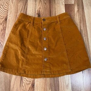 Corduroy Mini Skirt